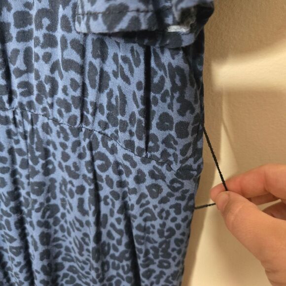 Torrid Leopard Print Dress 3 Navy - Picture 5 of 7